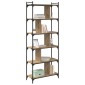 vidaXL Βιβλιοθήκη 5 επίπεδα 76 x 32 x 192 εκ. Επεξεργασμένο Ξύλο
