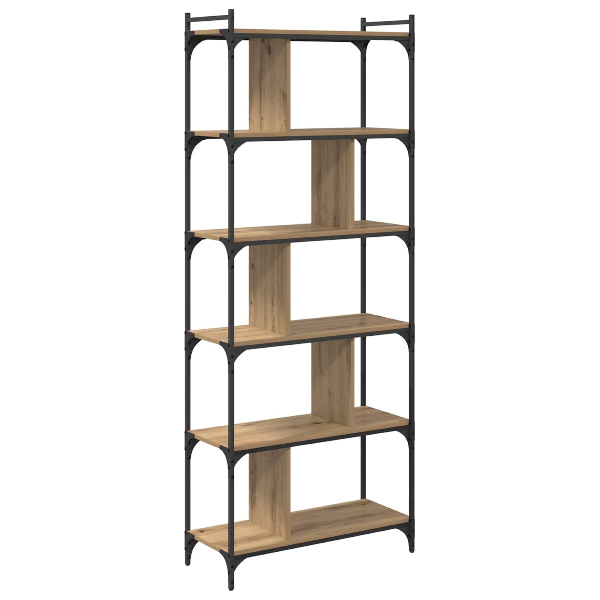 vidaXL Βιβλιοθήκη 5 επίπεδα 76 x 32 x 192 εκ. Επεξεργασμένο Ξύλο