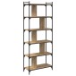 vidaXL Βιβλιοθήκη 5 επίπεδα 76 x 32 x 192 εκ. Επεξεργασμένο Ξύλο