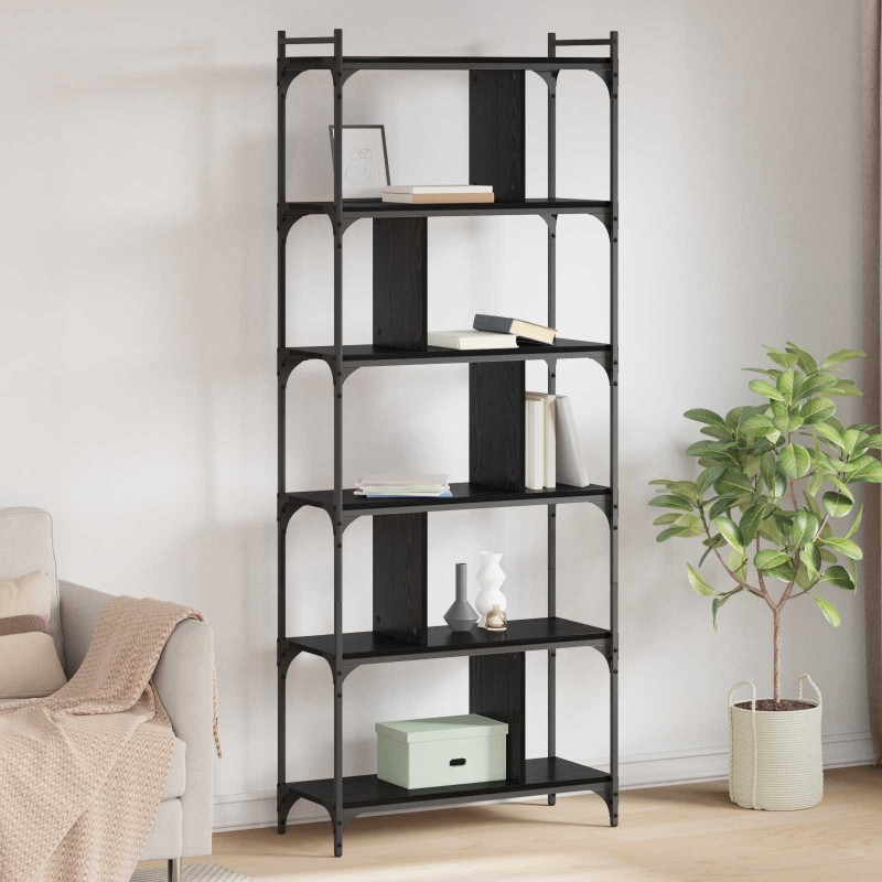 vidaXL Βιβλιοθήκη 5 επίπεδα 76 x 32 x 192 εκ. Επεξεργασμένο Ξύλο