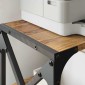 vidaXL Σταντ Εκτυπωτή Παλιό Ξύλο 44 x 26 x 31.5 εκ. Επεξεργασμένο Ξύλο
