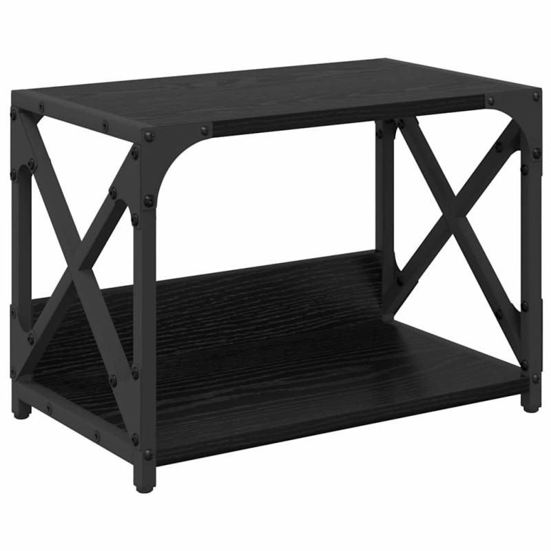 vidaXL Σταντ Εκτυπωτή Μαύρη Οξυά 44 x 26 x 31.5 εκ. Επεξεργασμένο Ξύλο