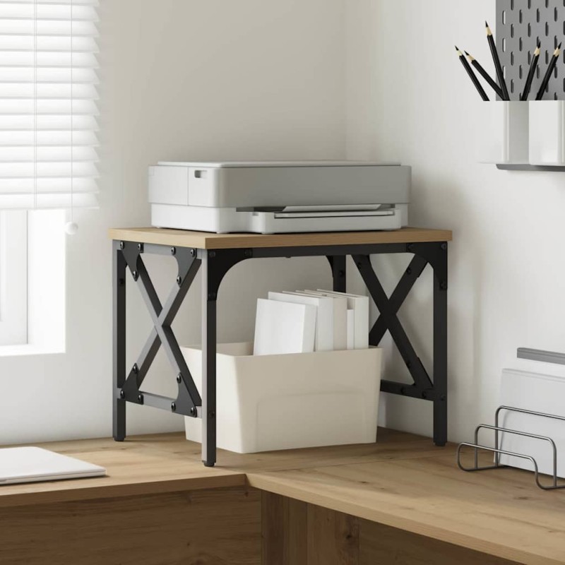 vidaXL Σταντ Εκτυπωτή Artisan Δρυς 40 x 30 x 31 εκ Επεξεργασμένο Ξύλο