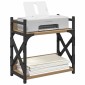 vidaXL Σταντ Εκτυπωτή Artisan Oak 40 x 20 x 40 εκ Επεξεργασμένο Ξύλο
