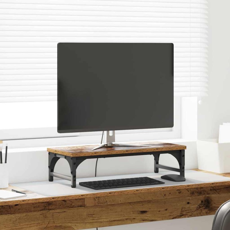 vidaXL Βάση Μόνιτορ Παλιό Ξύλο 55 x 23 x 14 cm Επεξεργασμένο Ξύλο