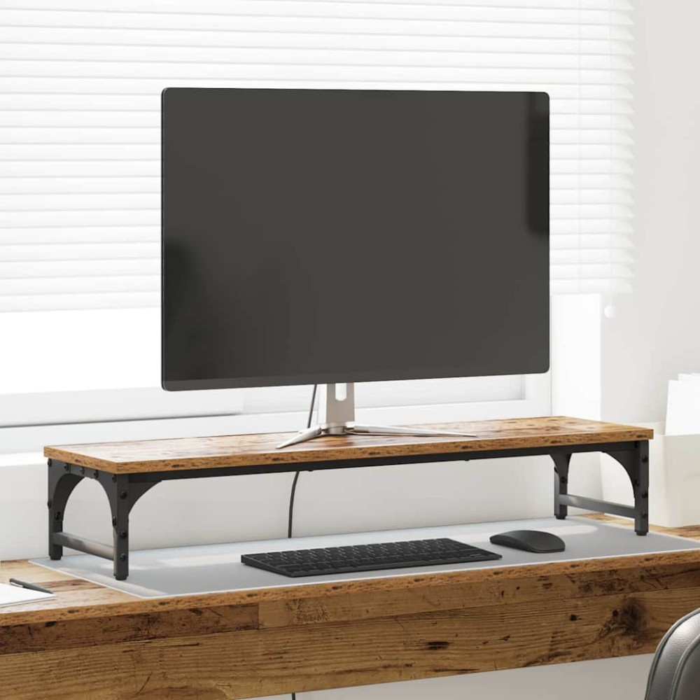 vidaXL Βάση Μόνιτορ Παλιό Ξύλο 85 x 23 x 15,5 cm Επεξεργασμένο Ξύλο