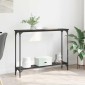 vidaXL Τραπέζι κονσόλας Μαύρη Οξυά 100 x 22,5 x 75 εκ