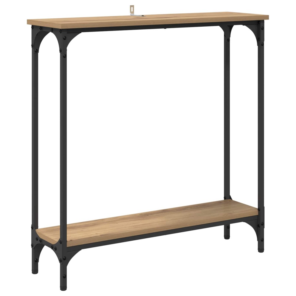 vidaXL Τραπέζι κονσόλας Artisan Oak 75 x 22,5 x 75 εκ