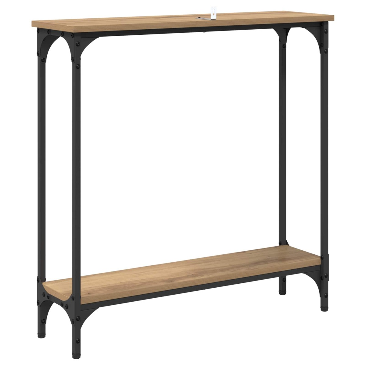 vidaXL Τραπέζι κονσόλας Artisan Oak 75 x 22,5 x 75 εκ