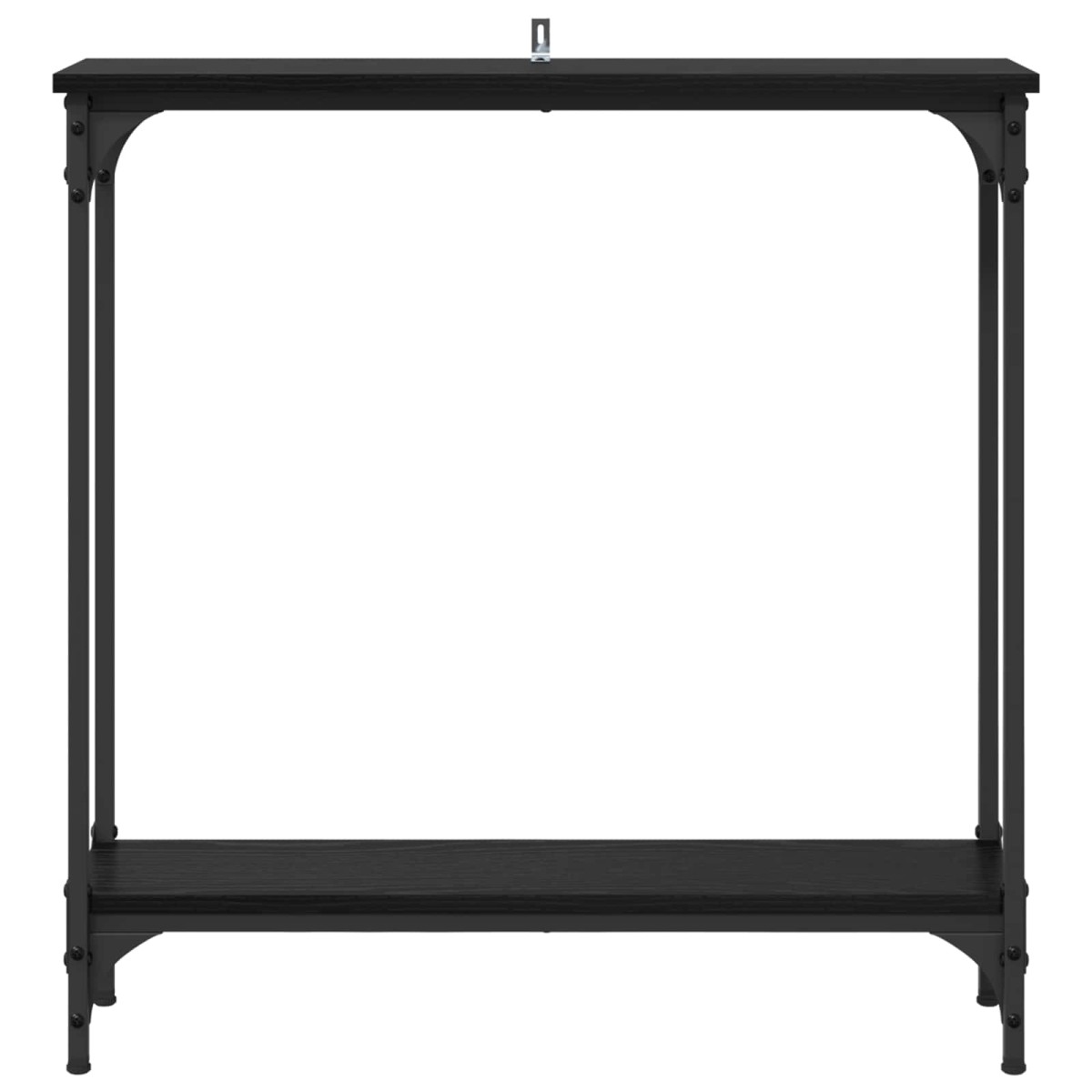 vidaXL Τραπέζι κονσόλας Μαύρη Οξυά 75 x 22,5 x 75 εκ