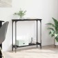vidaXL Τραπέζι κονσόλας Μαύρη Οξυά 75 x 22,5 x 75 εκ