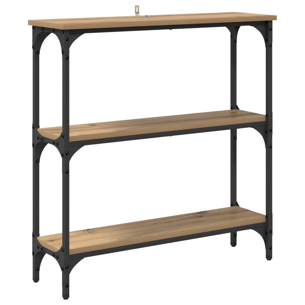 vidaXL Τραπέζι κονσόλας Artisan Oak 75 x 22,5 x 75 εκ