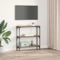 vidaXL Τραπέζι κονσόλας Artisan Oak 75 x 22,5 x 75 εκ