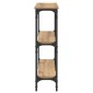 vidaXL Τραπέζι κονσόλας Artisan Oak 75 x 22,5 x 75 εκ