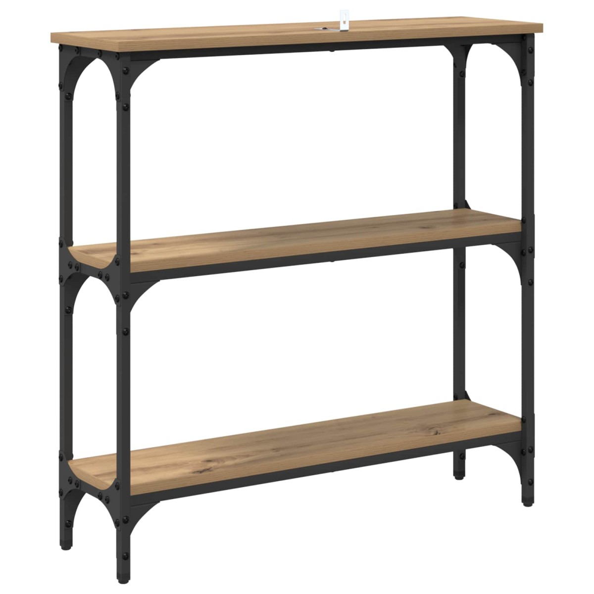 vidaXL Τραπέζι κονσόλας Artisan Oak 75 x 22,5 x 75 εκ