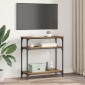 vidaXL Τραπέζι κονσόλας Παλιό Ξύλο 75 x 29 x 75 εκ Επεξεργασμένο Ξύλο
