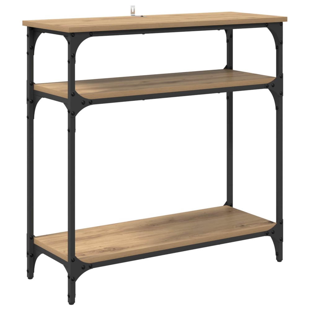 vidaXL Τραπέζι κονσόλας Artisan Oak 75 x 29 x 75 εκ Επεξεργασμένο Ξύλο