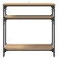 vidaXL Τραπέζι κονσόλας Artisan Oak 75 x 29 x 75 εκ Επεξεργασμένο Ξύλο