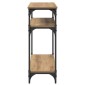 vidaXL Τραπέζι κονσόλας Artisan Oak 75 x 29 x 75 εκ Επεξεργασμένο Ξύλο