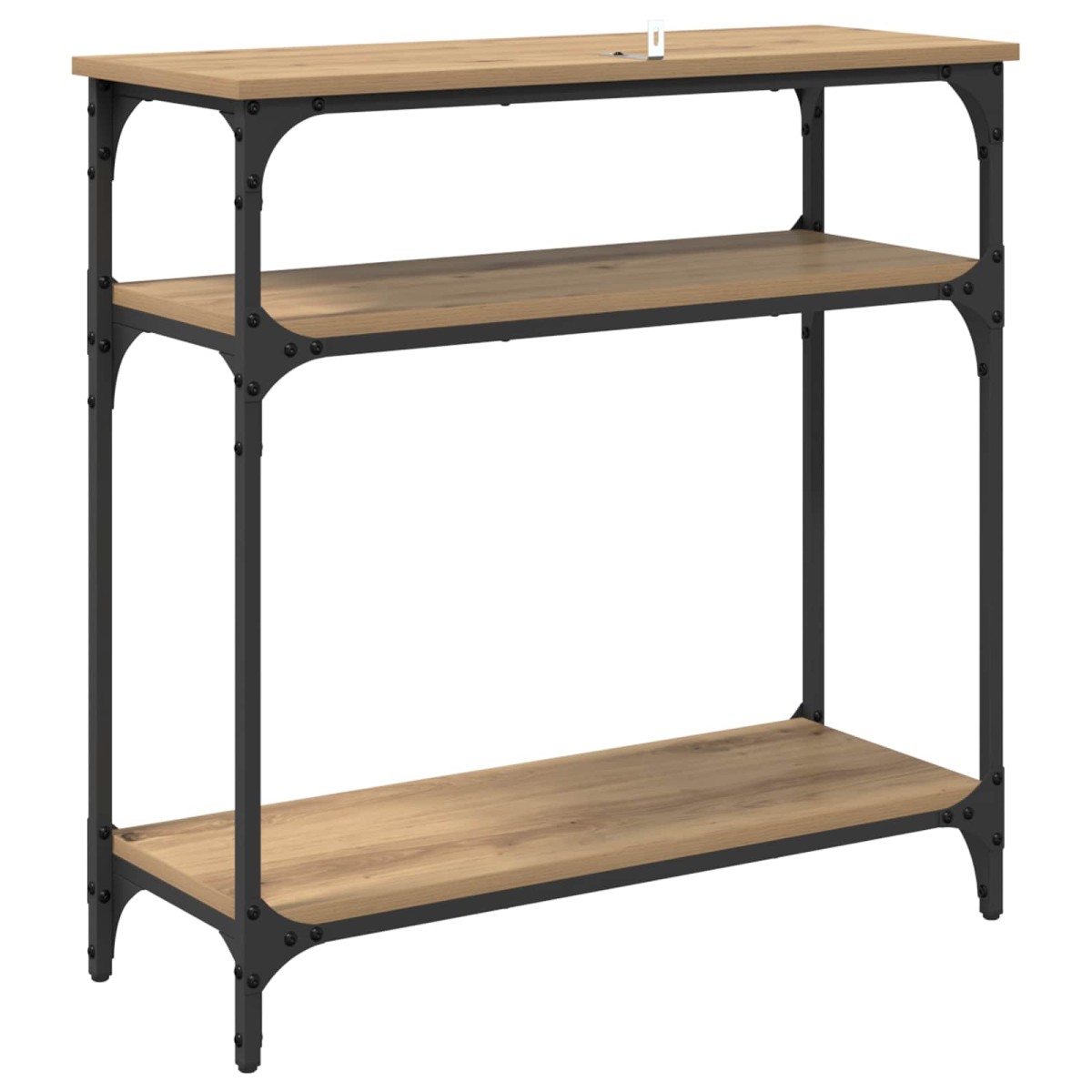 vidaXL Τραπέζι κονσόλας Artisan Oak 75 x 29 x 75 εκ Επεξεργασμένο Ξύλο