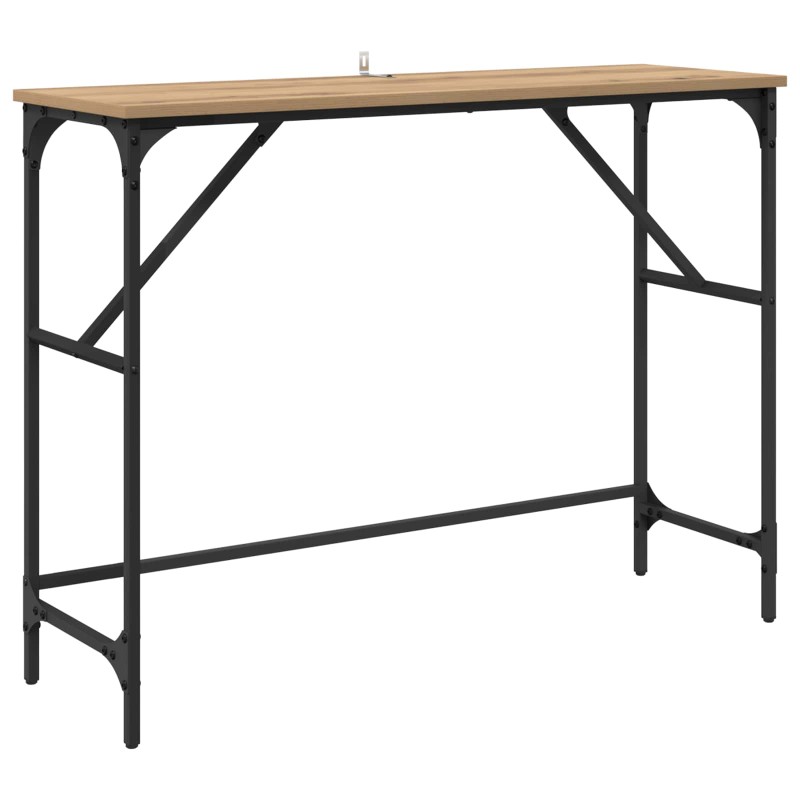 vidaXL Τραπέζι κονσόλας Artisan Oak 100 x 32 x 75 εκ