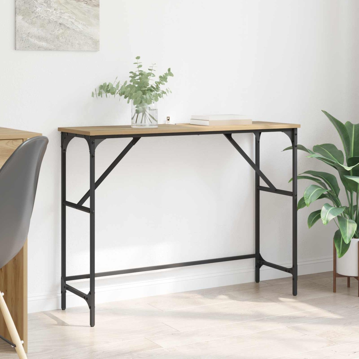 vidaXL Τραπέζι κονσόλας Artisan Oak 100 x 32 x 75 εκ