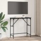 vidaXL Τραπέζι κονσόλας Μαύρη Οξυά 75 x 32 x 75 εκ. Επεξεργασμένο Ξύλο
