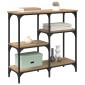 vidaXL Τραπέζι κονσόλας Artisan Oak 80 x 29 x 75 εκ Επεξεργασμένο Ξύλο