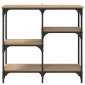 vidaXL Τραπέζι κονσόλας Artisan Oak 80 x 29 x 75 εκ Επεξεργασμένο Ξύλο