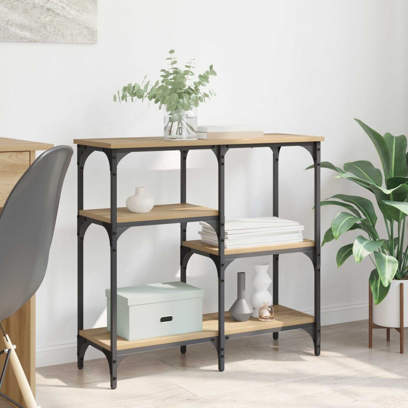 vidaXL Τραπέζι κονσόλας Artisan Oak 80 x 29 x 75 εκ Επεξεργασμένο Ξύλο