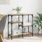 vidaXL Τραπέζι κονσόλας Artisan Oak 80 x 29 x 75 εκ Επεξεργασμένο Ξύλο