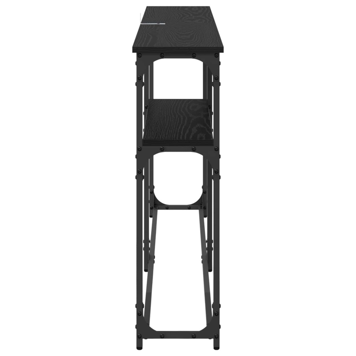 vidaXL ΤραπέζιΚονσόλας Μαύρη Οξυά 146 x 22.5 x 75 εκ.