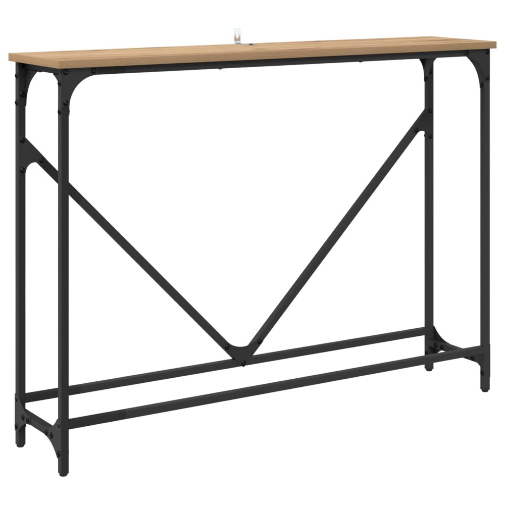 vidaXL Τραπέζι κονσόλας Artisan Oak 102 x 23 x 75 εκ