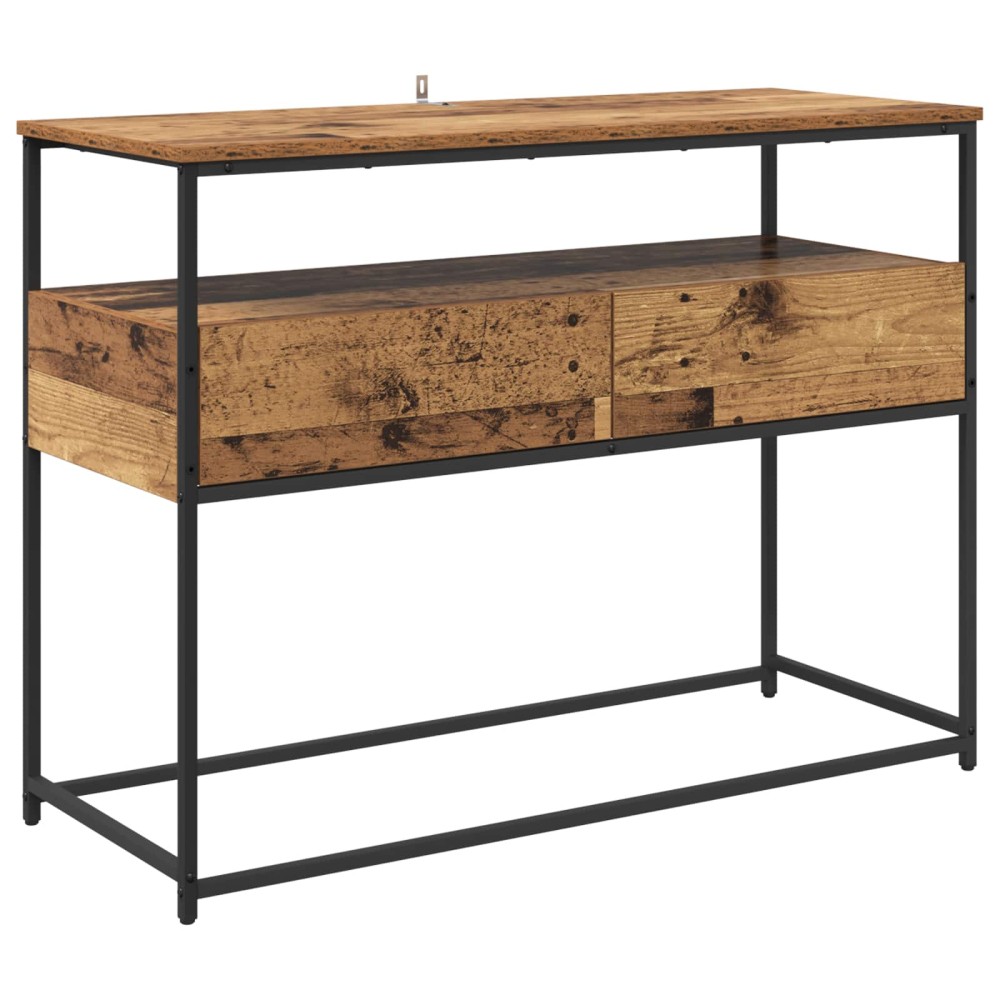 vidaXL Τραπέζι κονσόλας Παλιό Ξύλο 100 x 40 x 75 cm Επεξεργασμένο Ξύλο