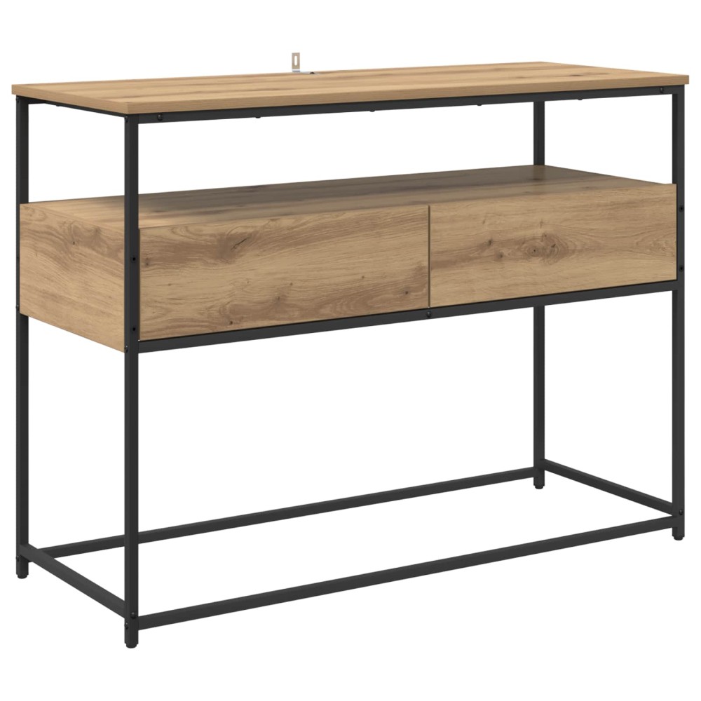 vidaXL Τραπέζι κονσόλας Artisan Oak 100 x 40 x 75 cm