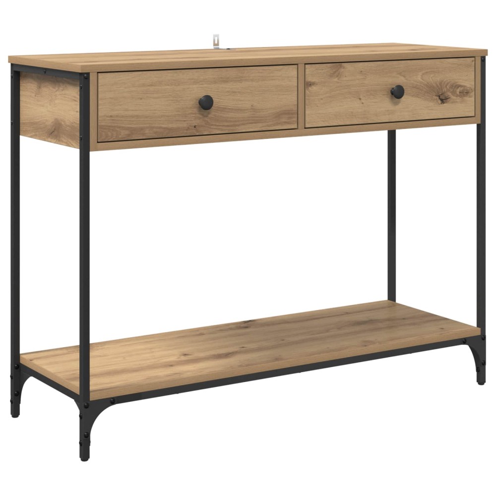 vidaXL Τραπέζι κονσόλας Artisan Oak 100 x 34,5 x 75 εκ.