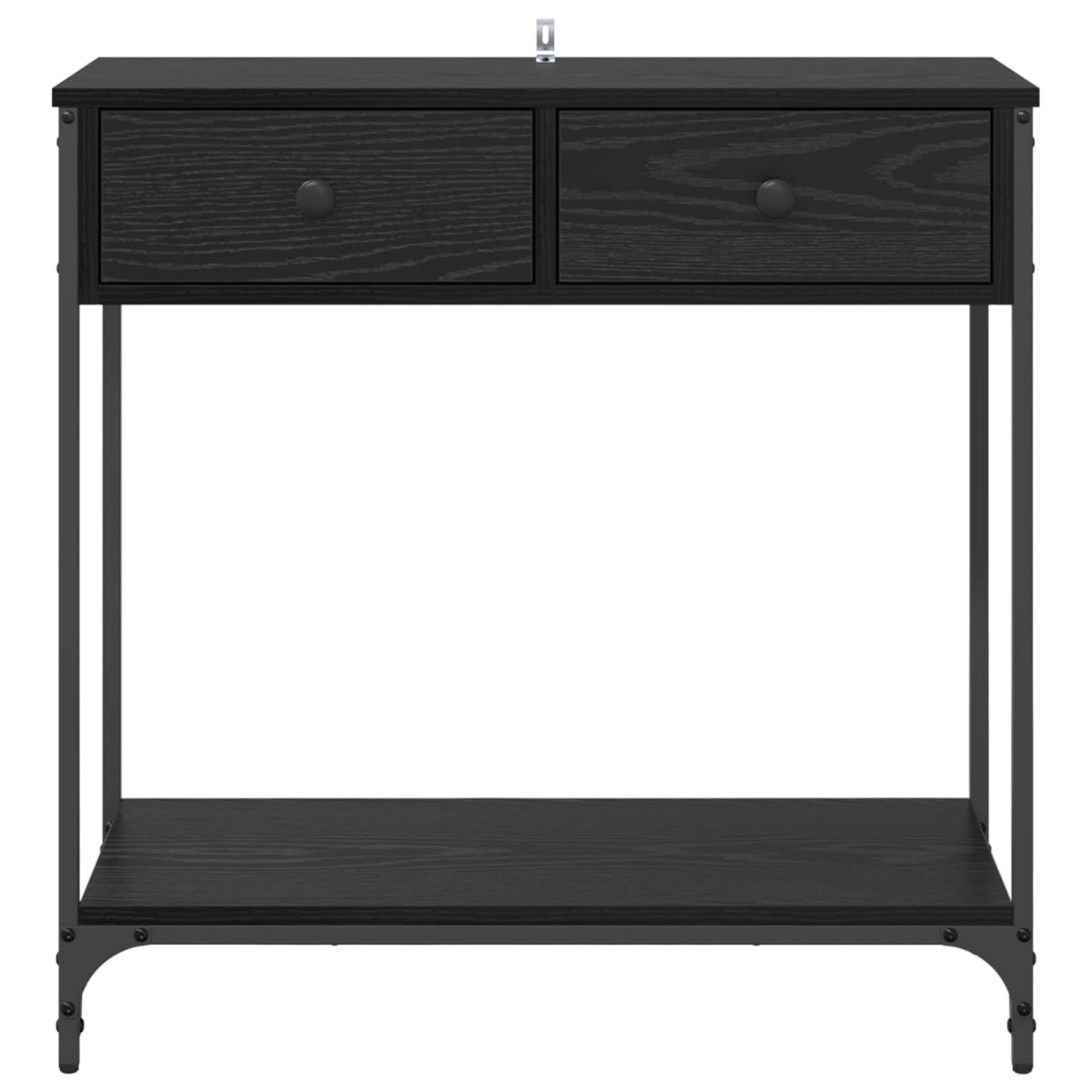 vidaXL Τραπέζι κονσόλας Μαύρη Οξυά 75 x 34,5 x 75 εκ