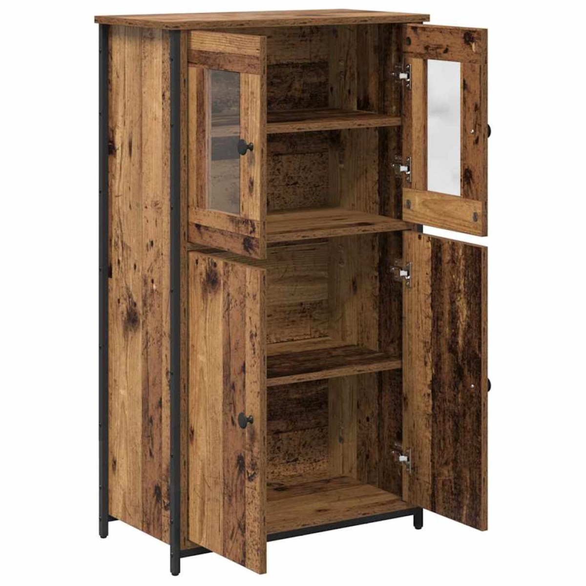 vidaXL Highboard Παλιό Ξύλο 62 x 32 x 106,5 εκ Επεξεργασμένο Ξύλο