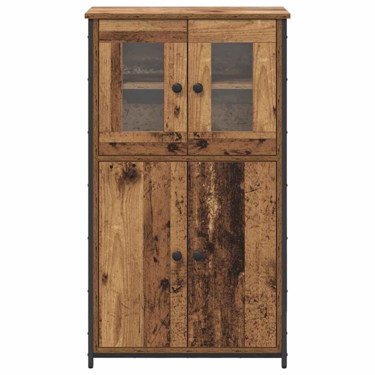 vidaXL Highboard Παλιό Ξύλο 62 x 32 x 106,5 εκ Επεξεργασμένο Ξύλο