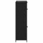 vidaXL Highboard Μαύρη Οξυά 62 x 32 x 106,5 εκ Επεξεργασμένο Ξύλο