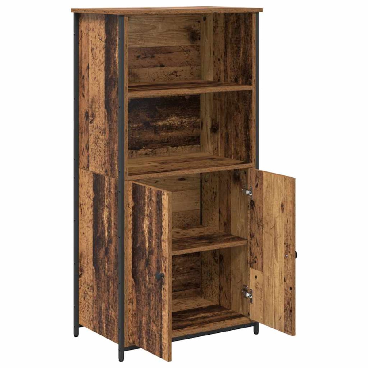 vidaXL Highboard Παλιό Ξύλο 62 x 36 x 121,5 εκ Επεξεργασμένο Ξύλο