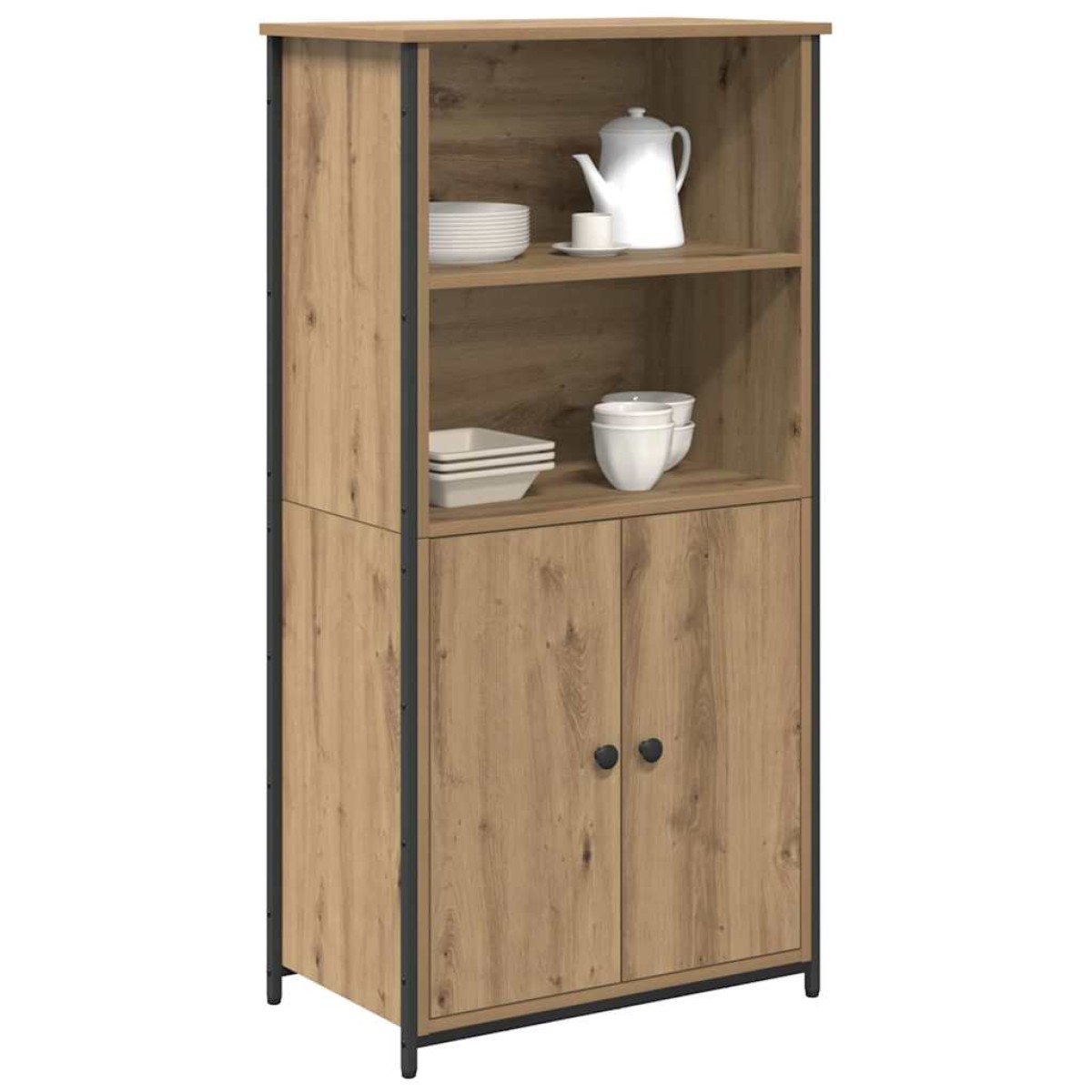 vidaXL Highboard Artisan Oak 62 x 36 x 121,5 εκ Επεξεργασμένο Ξύλο