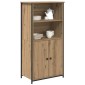 vidaXL Highboard Artisan Oak 62 x 36 x 121,5 εκ Επεξεργασμένο Ξύλο