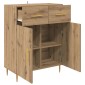 vidaXL Πλαϊνό γραφείο Artisan Oak 69,5 x 34 x 90 εκ.