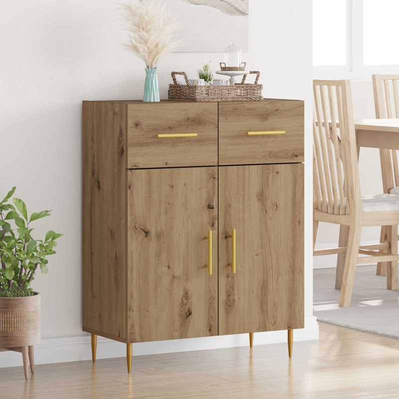vidaXL Πλαϊνό γραφείο Artisan Oak 69,5 x 34 x 90 εκ.
