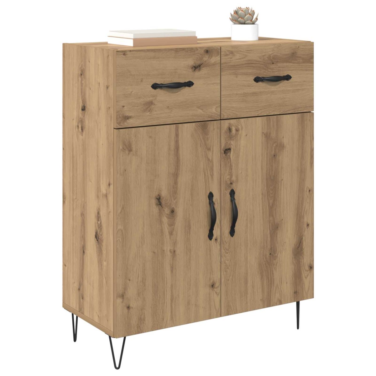 vidaXL Πλαϊνό γραφείο Artisan Oak 69,5 x 34 x 90 εκ.