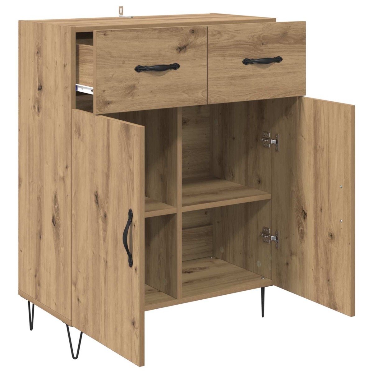 vidaXL Πλαϊνό γραφείο Artisan Oak 69,5 x 34 x 90 εκ.