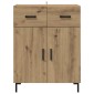 vidaXL Πλαϊνό γραφείο Artisan Oak 69,5 x 34 x 90 εκ.