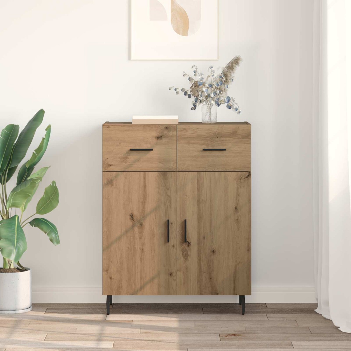 vidaXL Πλαϊνό γραφείο Artisan Oak 69,5 x 34 x 90 εκ.