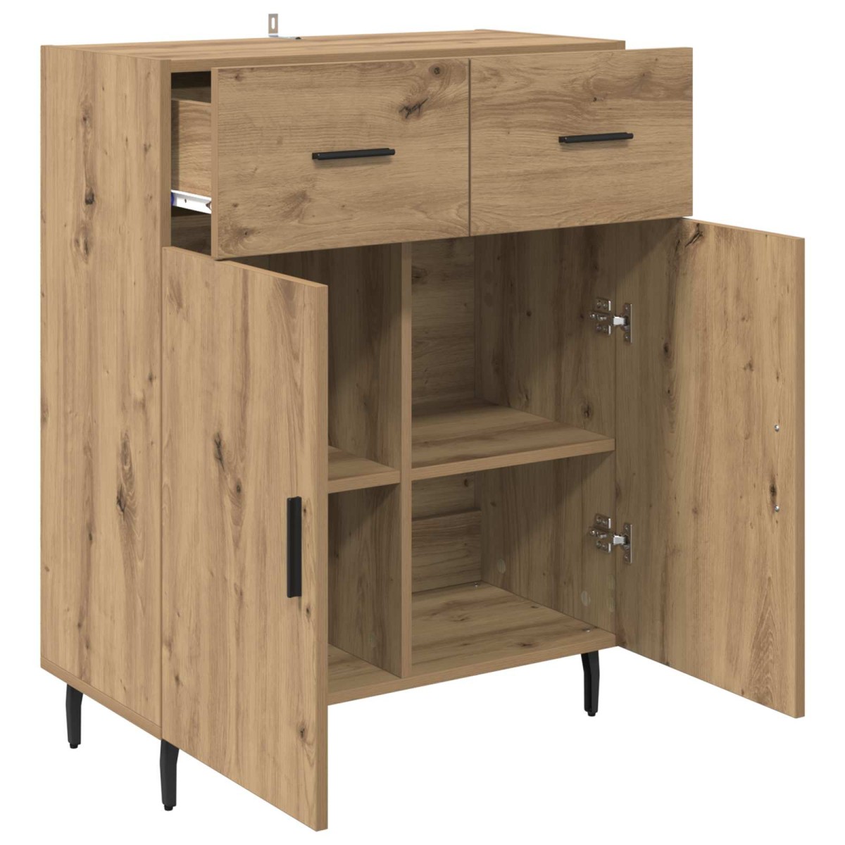 vidaXL Πλαϊνό γραφείο Artisan Oak 69,5 x 34 x 90 εκ.